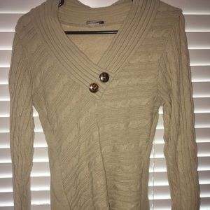 Button detail sweater